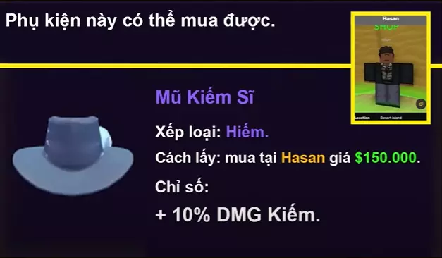 Mũ Kiếm Sĩ