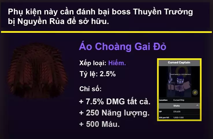 Áo choàng gai đỏ